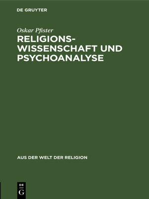 cover image of Religionswissenschaft und Psychoanalyse